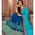 Blue Embroidered Art Silk saree with blouse