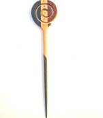 Jain Exports Multicolor Jalebi Shape Wooden HairStick