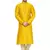 Yellow Embroidered Dupion Silk Kurta Pajama