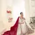 Off-White Embroidered Faux Georgette Islamic Style Salwar Suit Dupatta With Koti