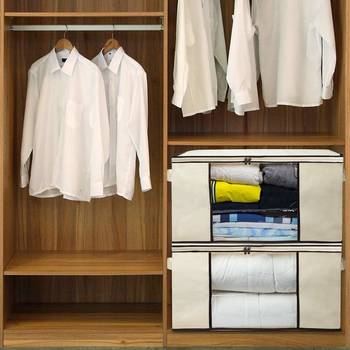 Blankets Clothes Storage, Organizer Jumbo Zippered Storage Bags Set Of 2 Pcs 3