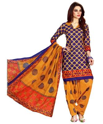 Multicolor Printed Cotton Unstitched Salwar 1