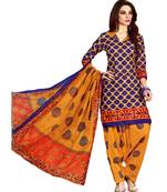 Multicolor Printed Cotton Unstitched Salwar