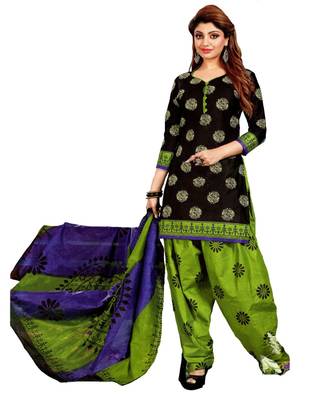 Multicolor Printed Cotton Unstitched Salwar 1