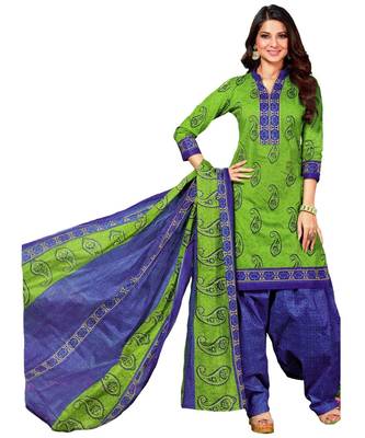Multicolor Printed Cotton Unstitched Salwar 1