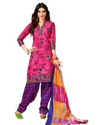 Multicolor Printed Cotton Unstitched Salwar 1