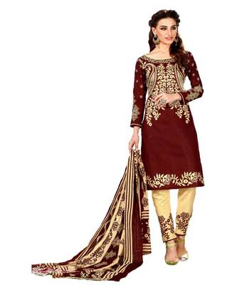 Multicolor Printed Cotton Unstitched Salwar 1