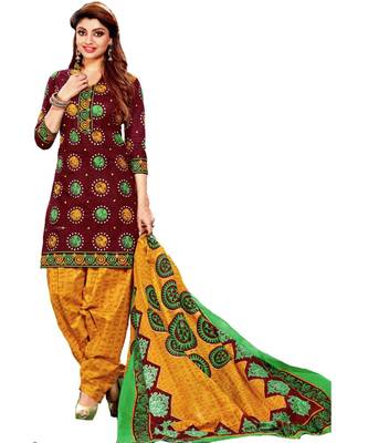 Multicolor Printed Cotton Unstitched Salwar 1