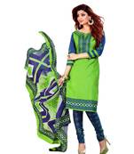 Multicolor Printed Cotton Unstitched Salwar