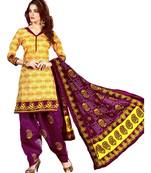 Multicolor Printed Cotton Unstitched Salwar
