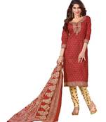 Multicolor Printed Cotton Unstitched Salwar