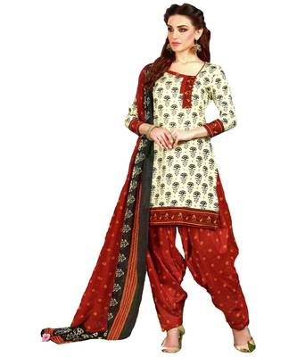 Multicolor Printed Cotton Unstitched Salwar 1