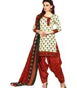 Multicolor Printed Cotton Unstitched Salwar