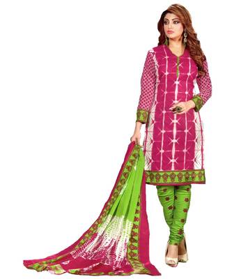 Multicolor Printed Cotton Unstitched Salwar 1
