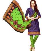 Multicolor Printed Cotton Unstitched Salwar