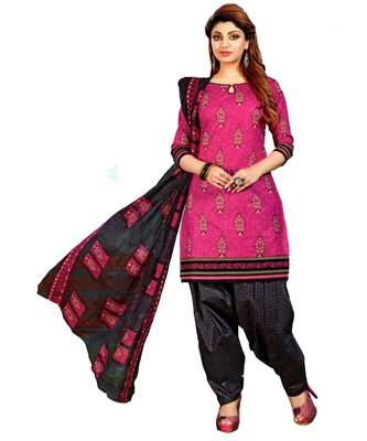 Multicolor Printed Cotton Unstitched Salwar 1