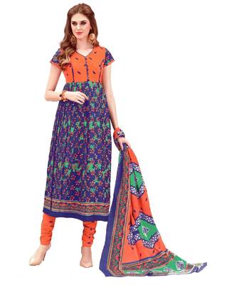 Multicolor Printed Cotton Unstitched Salwar 1