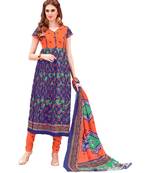 Multicolor Printed Cotton Unstitched Salwar