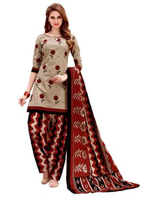 Multicolor Printed Cotton Unstitched Salwar 1