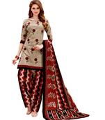 Multicolor Printed Cotton Unstitched Salwar