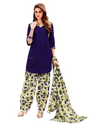 Multicolor Printed Cotton Unstitched Salwar 1