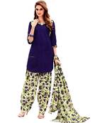 Multicolor Printed Cotton Unstitched Salwar