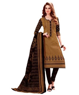 Multicolor Printed Cotton Unstitched Salwar 1