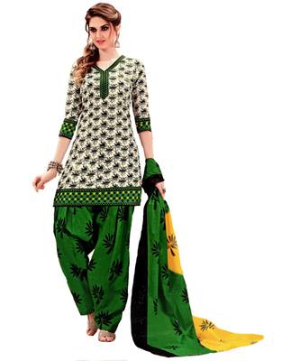 Multicolor Printed Cotton Unstitched Salwar 1