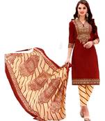 Multicolor Printed Cotton Unstitched Salwar