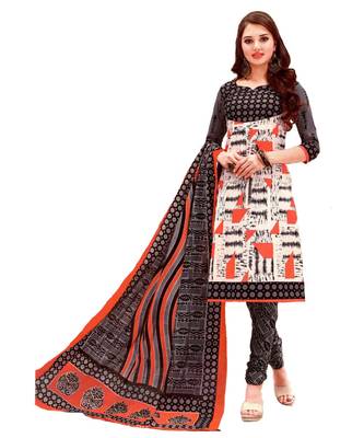 Multicolor Printed Cotton Unstitched Salwar 1