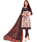 Multicolor Printed Cotton Unstitched Salwar