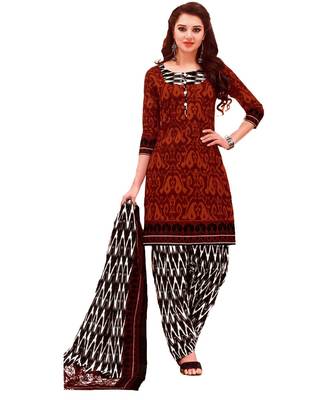 Multicolor Printed Cotton Unstitched Salwar 1