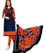 Multicolor Printed Cotton Unstitched Salwar