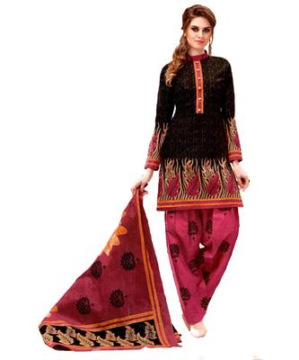 Multicolor Printed Cotton Unstitched Salwar 1