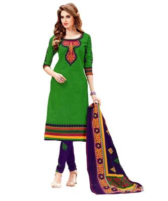 Multicolor Printed Cotton Unstitched Salwar 1
