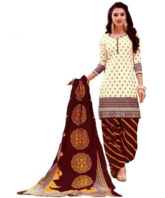 Multicolor Printed Cotton Unstitched Salwar 1