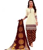 Multicolor Printed Cotton Unstitched Salwar