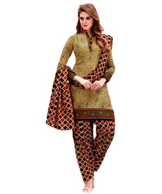 Multicolor Printed Cotton Unstitched Salwar 1