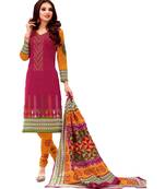 Multicolor Printed Cotton Unstitched Salwar