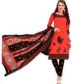 Multicolor Printed Cotton Unstitched Salwar