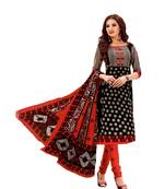 Multicolor Printed Cotton Unstitched Salwar