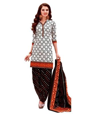 Multicolor Printed Cotton Unstitched Salwar 1
