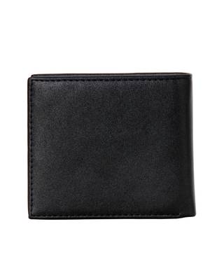 Black Color Solid Pattern RFID Two Fold Wallet For Mens 2