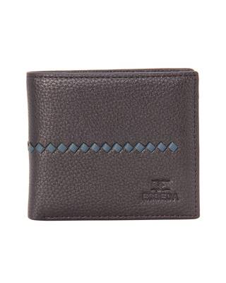 Brown Color Solid Pattern RFID Two Fold Wallet For Mens 1