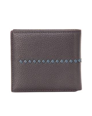 Brown Color Solid Pattern RFID Two Fold Wallet For Mens 2