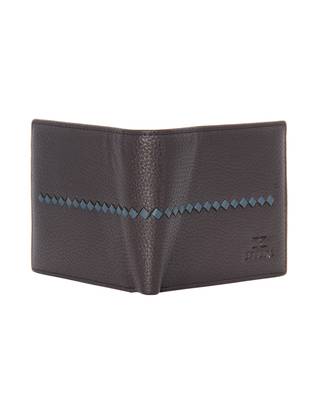 Brown Color Solid Pattern RFID Two Fold Wallet For Mens 4