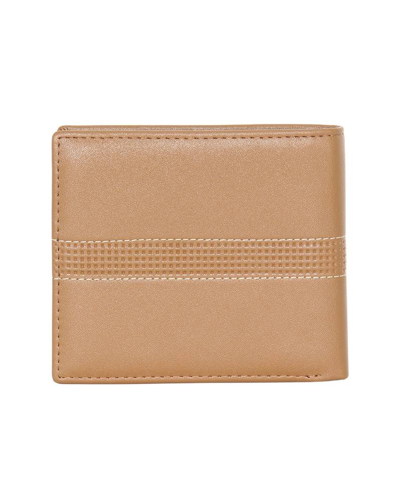 Coffee Color RFID Two Fold Wallet For Men