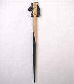 Jain Exports Multicolor Horse face Wooden HairStick