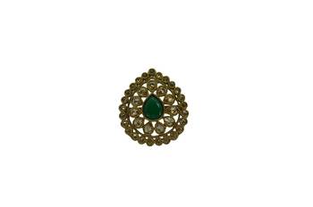 Green cubic zirconia rings 1