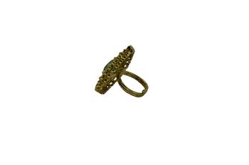 Green cubic zirconia rings 2